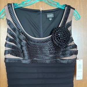 Adrianna Papell Black Sleeveless Dress